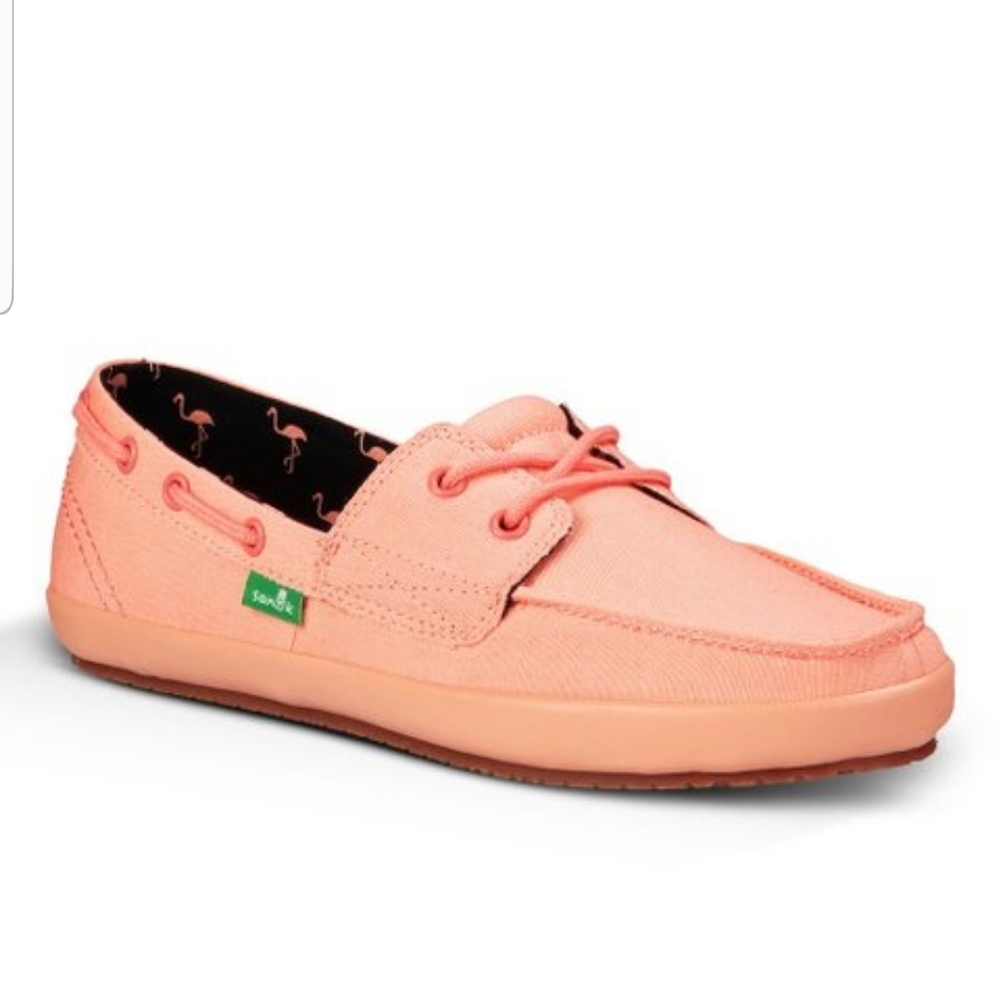 Sanuk Peach Sailaway Lace-Up Boat Shoe Women